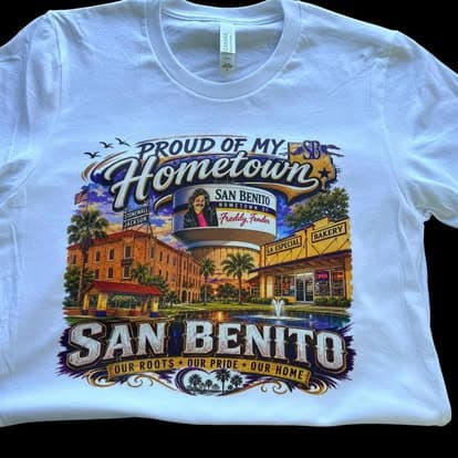 A custom San Benito tee.